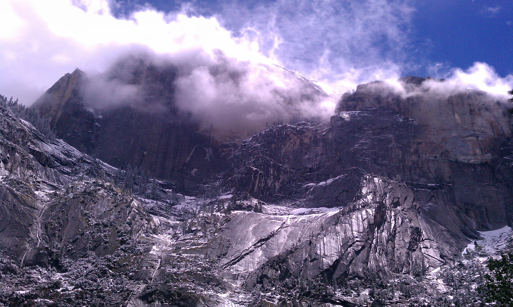 Half Dome From Tenaya Creek